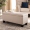 Baxton Studio Fera Beige Upholstered Storage Ottoman 154-9273 - alternate 9